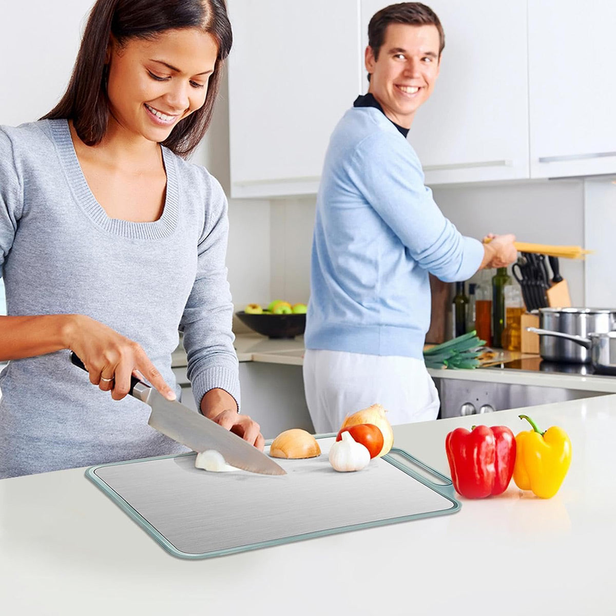 Household Kitchen Cutting Board Multi-Functional Double-Sided Cutting Board AU