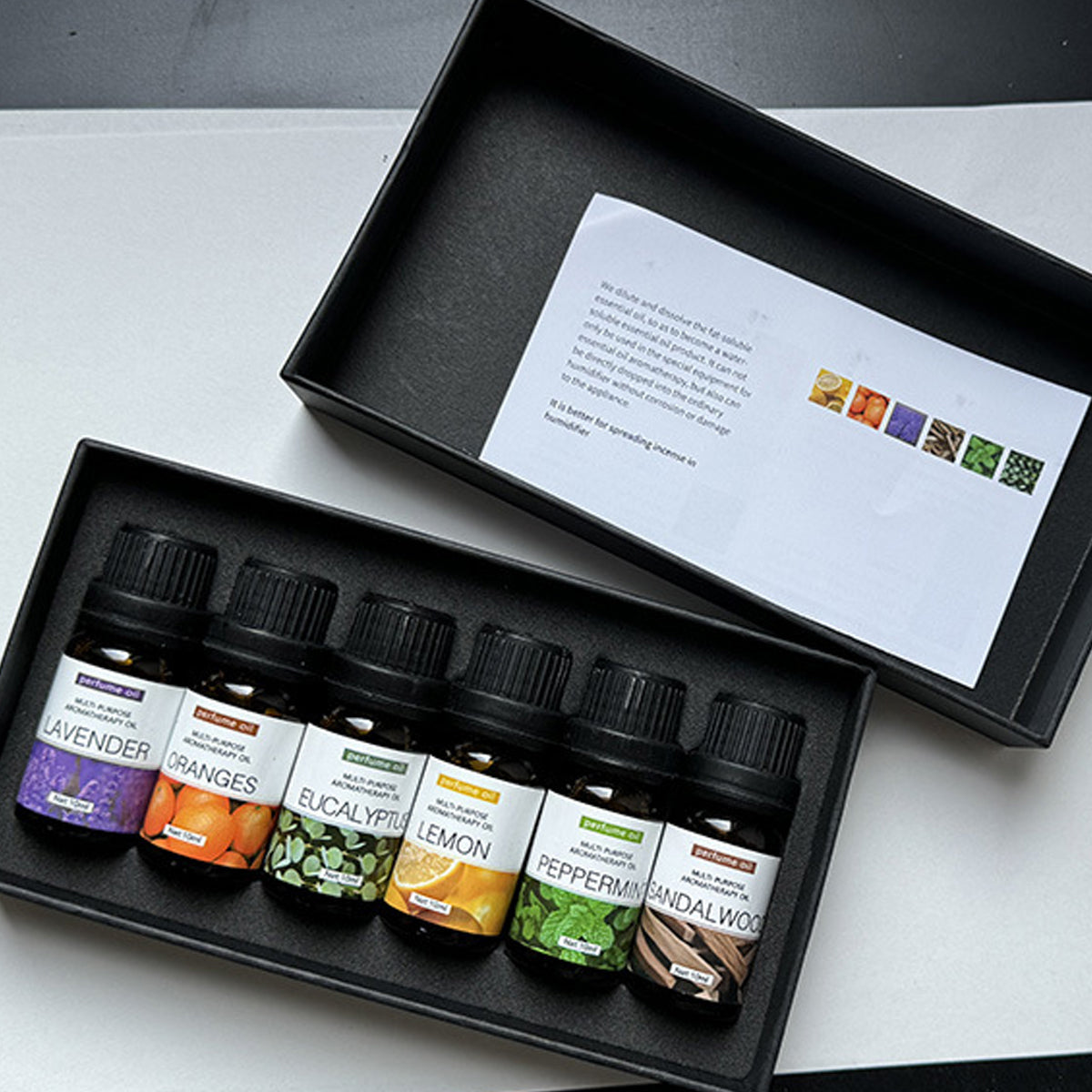 Essential Oil Set 6 Bottles Natural Aromatherapy Oils for Relax and Massage AU