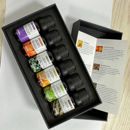 Essential Oil Set 6 Bottles Natural Aromatherapy Oils for Relax and Massage AU