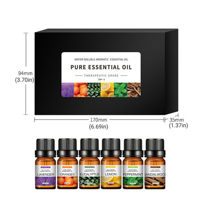 Essential Oil Set 6 Bottles Natural Aromatherapy Oils for Relax and Massage AU