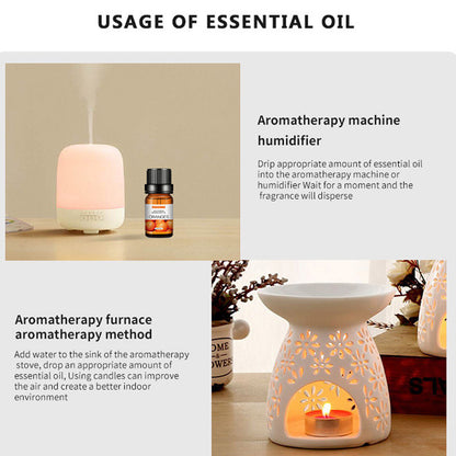 Essential Oil Set 6 Bottles Natural Aromatherapy Oils for Relax and Massage AU