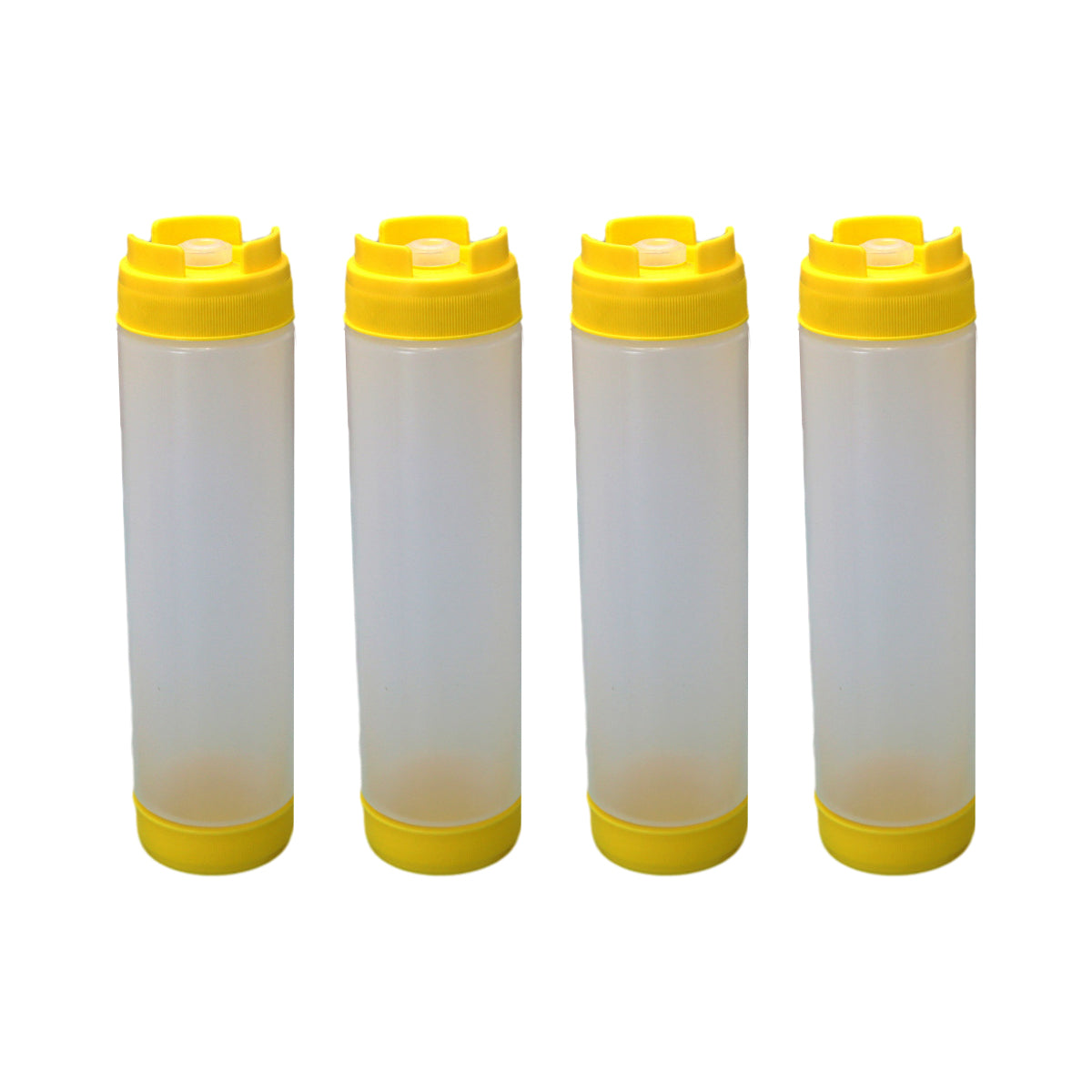 16oz Plastic Sauce Dispenser Bottles Large Capacity Double-ended Squeeze Bottles