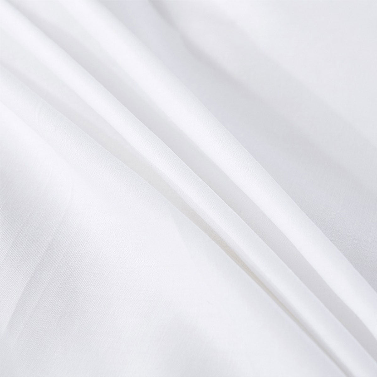 White Cotton Bed Sheet Hotel Quality Satin Weave