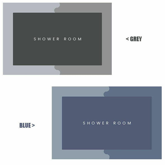 Super Absorbent Non-Slip Bath Mat Quick-Drying PVC Velvet