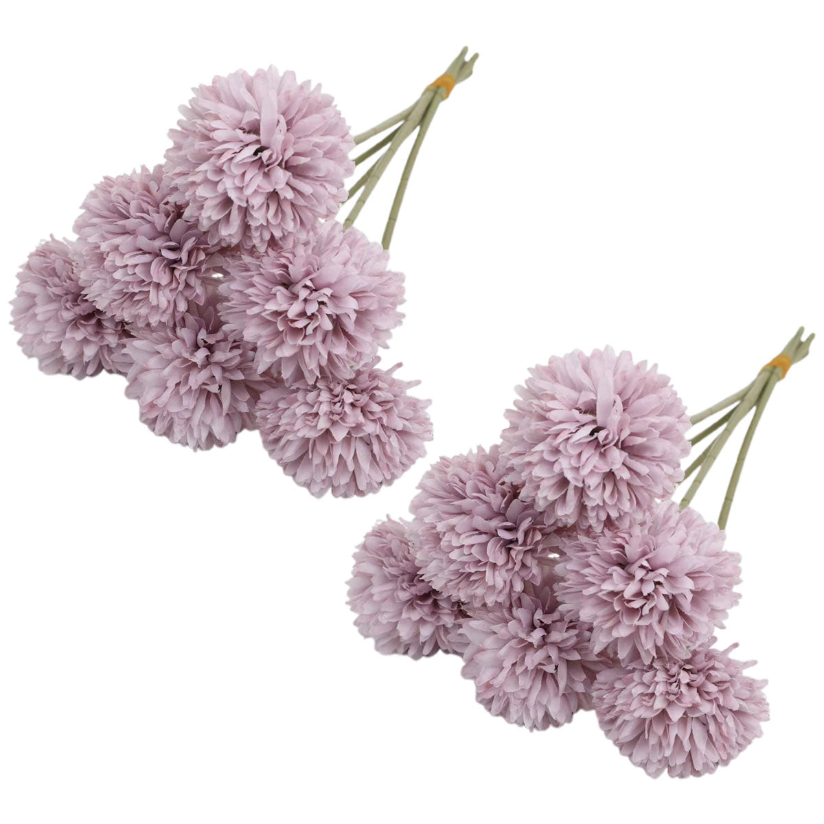 12pcs Artificial Dandelion Fake Flower Simulation Arrangement Desktop Decoration