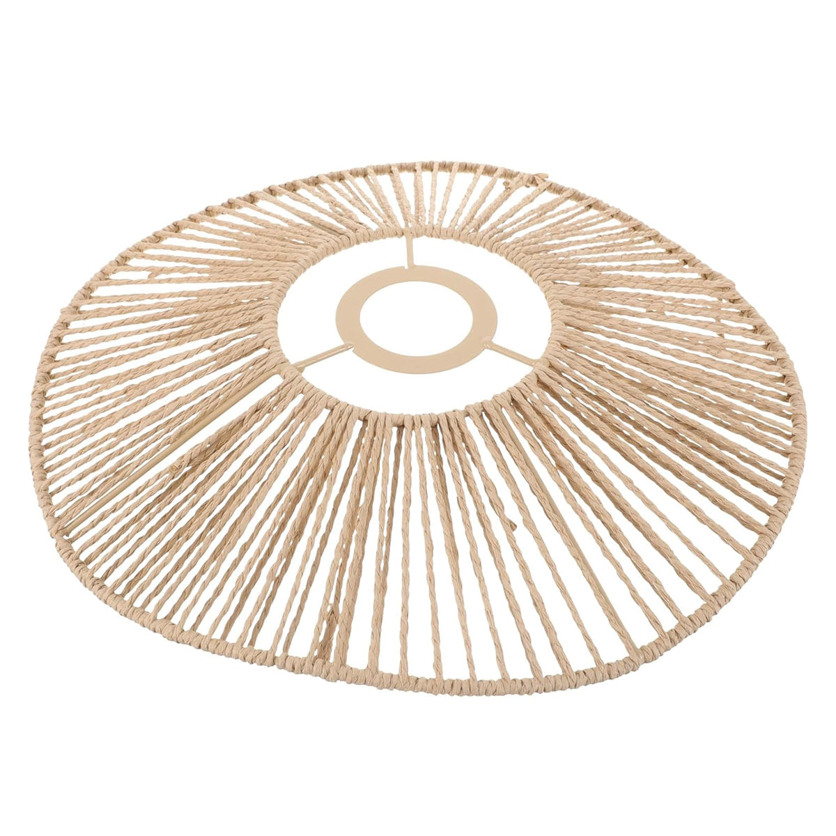 Woven Paper Rope Lamp Shade Rustic Ceiling Light Cover