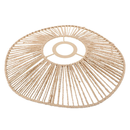Woven Paper Rope Lamp Shade Rustic Ceiling Light Cover