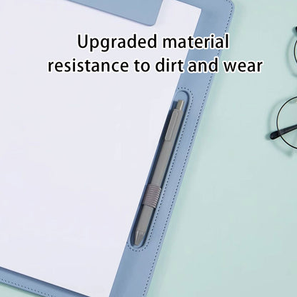 2 Pcs Leather Clipboard Conference File Holder for Hotel Menu