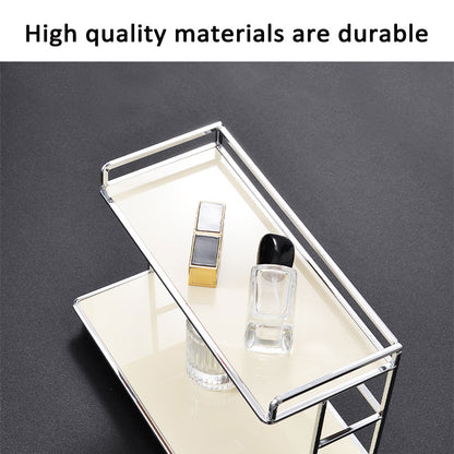 Kitchen Bathroom Desktop Storage Rack Water Cup Holder Cosmetic Iron Shelf  AU