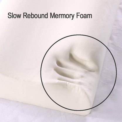1/2PCS Memory Foam Neck Pillow Wavy Contour Slow Rebound Health Care Pillow AU