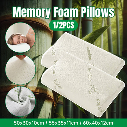 1/2PCS Memory Foam Neck Pillow Wavy Contour Slow Rebound Health Care Pillow AU