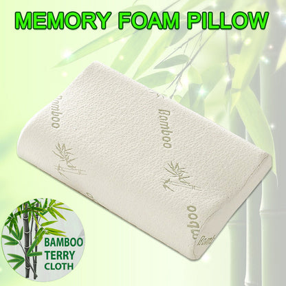 1/2PCS Memory Foam Neck Pillow Wavy Contour Slow Rebound Health Care Pillow AU