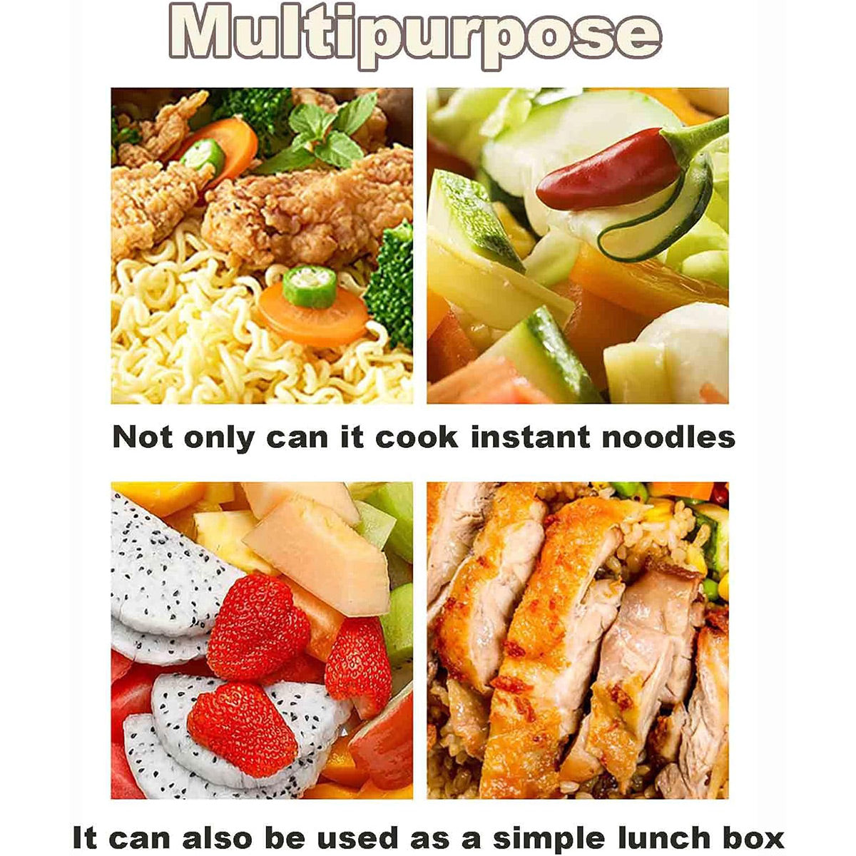 Ramen Bowl Set Microwave Cooker Instant Noodles With Chopsticks 6 PCS