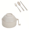 Ramen Bowl Set with Microwave Noodle Cooker — Beige