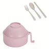 Ramen Bowl Set with Microwave Noodle Cooker — Pink