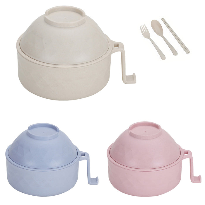Ramen Bowl Set with Microwave Noodle Cooker