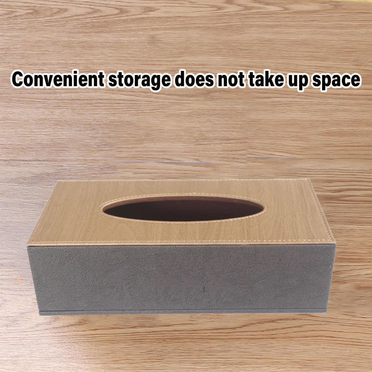 Leather Tissue Box Holder for Hotel Room Home Office