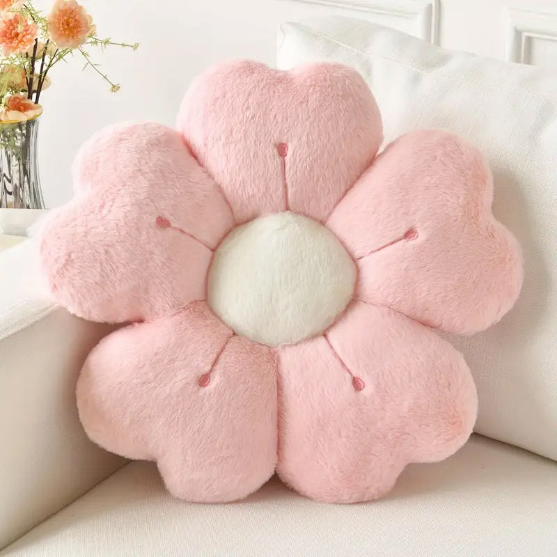 Flower Cushion Pillow Soft Butt Pad Comfortable Seat Cushion for Home and Office