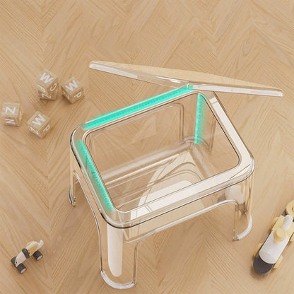 Storable Small Bench Household Storage Stool Plastic Folding Seat for Home AU