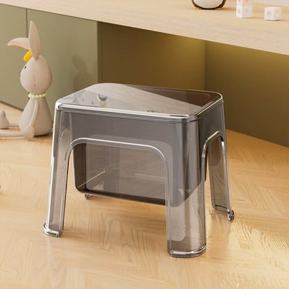 Storable Small Bench Household Storage Stool Plastic Folding Seat for Home AU