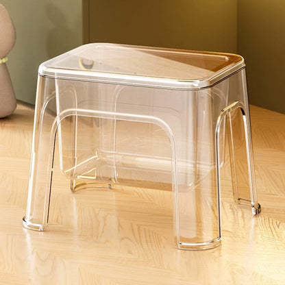 Storable Small Bench Household Storage Stool Plastic Folding Seat for Home AU