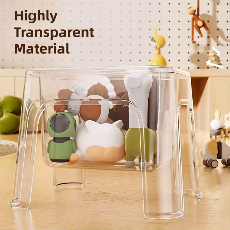 Storable Small Bench Household Storage Stool Plastic Folding Seat for Home AU