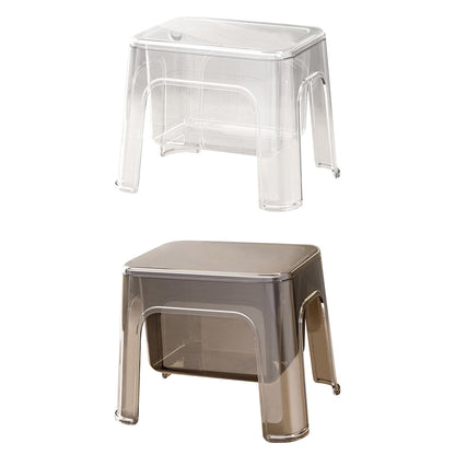 Storable Small Bench Household Storage Stool Plastic Folding Seat for Home AU