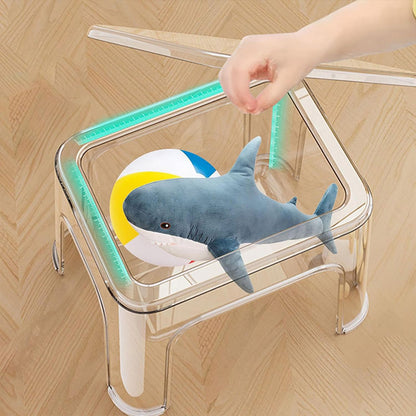 Storable Small Bench Household Storage Stool Plastic Folding Seat for Home AU