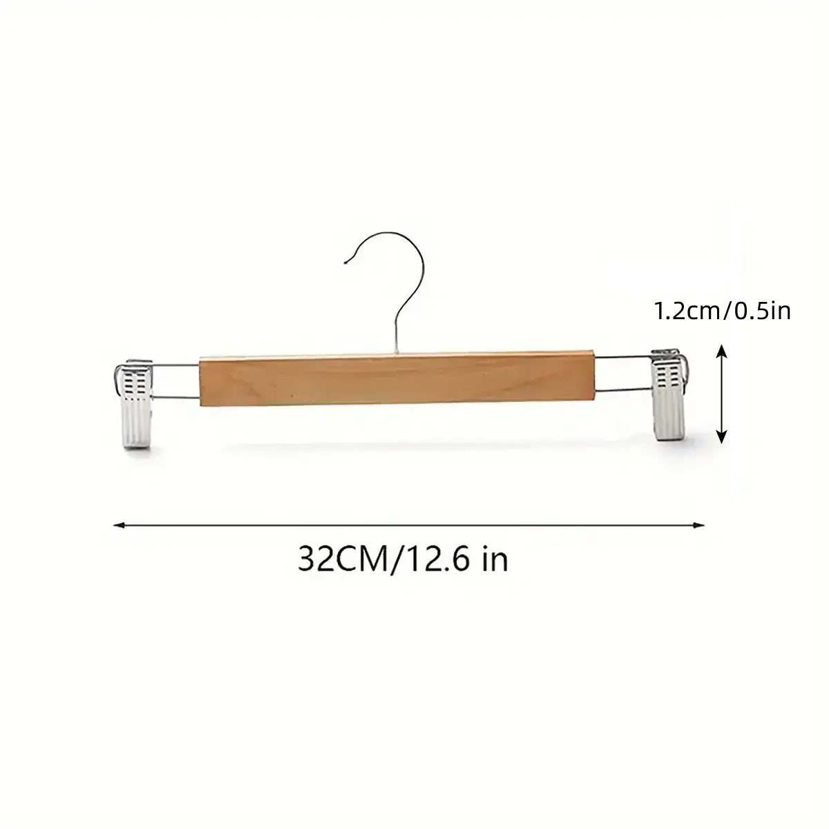 10pcs Multifunctional Trouser Hanger with Clips Skirt Pants Clip Hangers Home