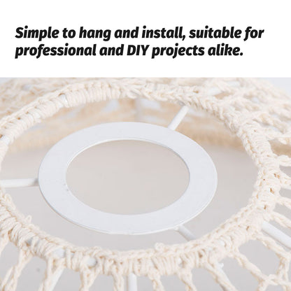 Bohemian Cotton Rope Woven Lampshade for Ceiling Pendant 30cm