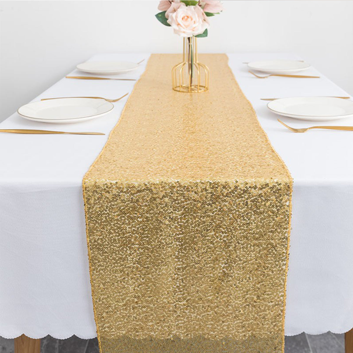 Sequin Table Runner 30x180cm for Wedding Party Decor