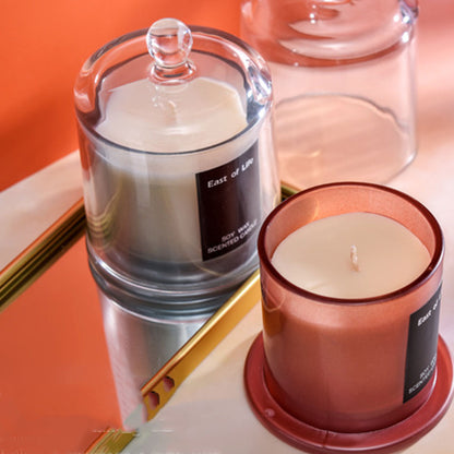 2Pcs Smokeless Glass Aromatherapy Candles Scented Gift Set for Relaxation AU