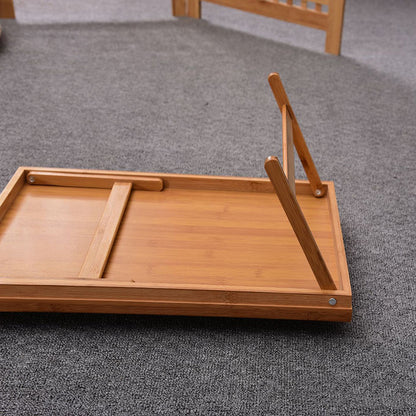 Bamboo Folding Lap Tray for Tea Coffee Breakfast in Bed