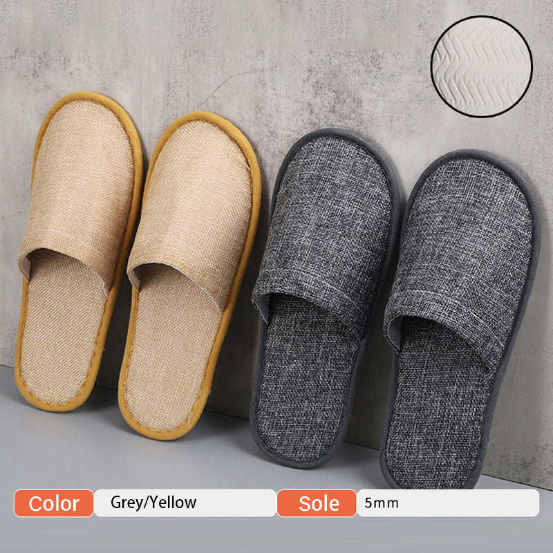 50 Pairs Disposable Closed Toe Slippers for Hotel Spa Guest