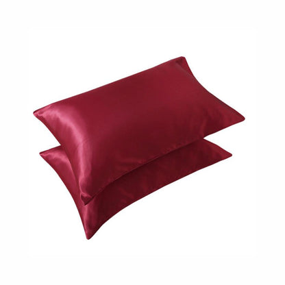 2X Satin Pillow Case Bedroom Pillowcase Cushion Covers Home Decor Luxury Slip AU