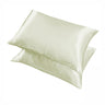 2 Pcs Satin Pillowcases with 51 by 66cm Size — Light Yellow