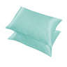 2 Pcs Satin Pillowcases with 51 by 66cm Size — Light Blue