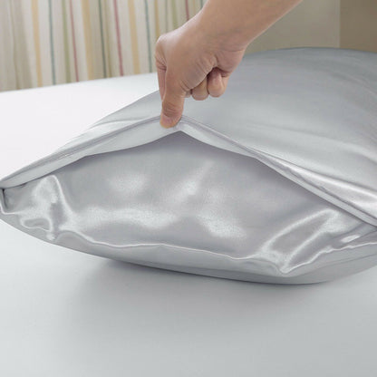 2X Satin Pillow Case Bedroom Pillowcase Cushion Covers Home Decor Luxury Slip AU