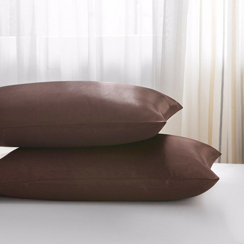 2X Satin Pillow Case Bedroom Pillowcase Cushion Covers Home Decor Luxury Slip AU
