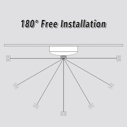 Retractable Clothesline Wall Mounted Black for Bathroom Balcony