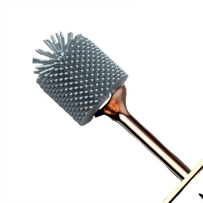 Silicone TPR Toilet Brush Cleaning Bathroom Holder Toilet Cleaner Wall-mounted