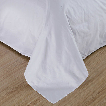 White Cotton Bed Sheet Hotel Quality Satin Weave