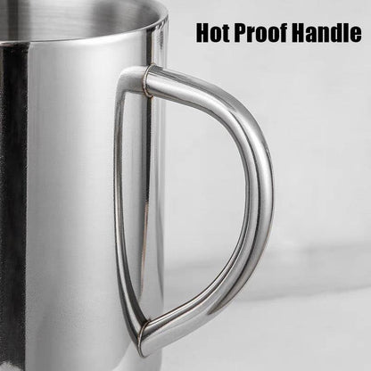 2PCS 380ML Stainless Steel Double Wall Cup Mugs Drinking Coffee Camping Travel