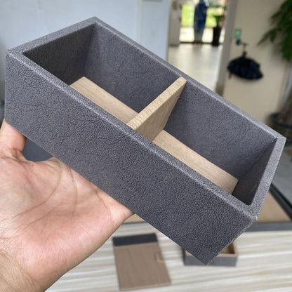 Double Compartment Tea Caddy Hotel Room Organizer