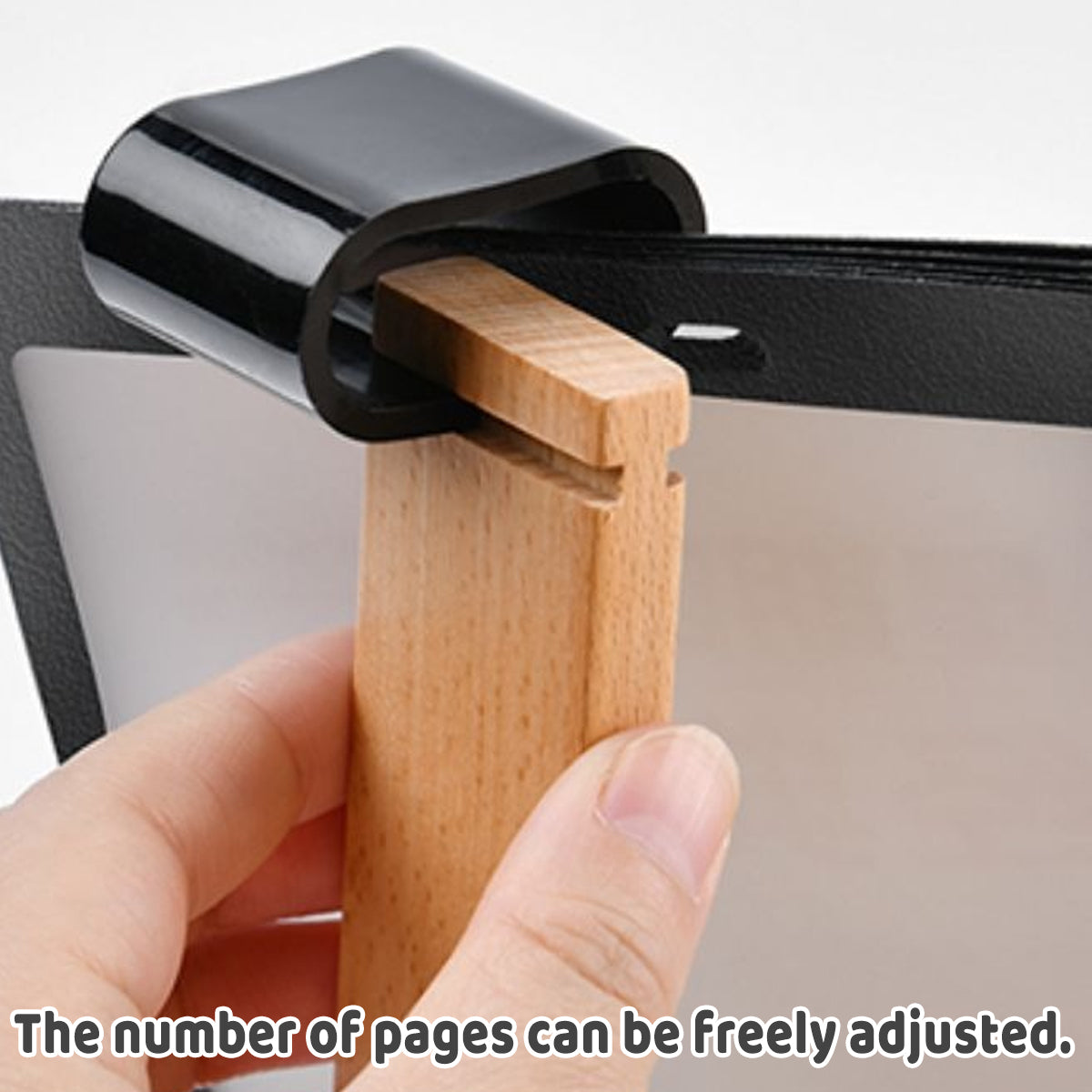 Wooden Tabletop Menu Holder Stand 20x10cm for Restaurant