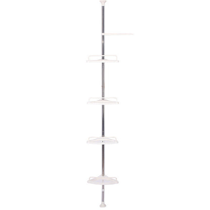 Retractable Tripod Bathroom Storage Shelf Tension Rod