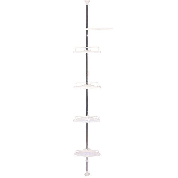 Tension Bathroom Shelf with Adjustable Pole