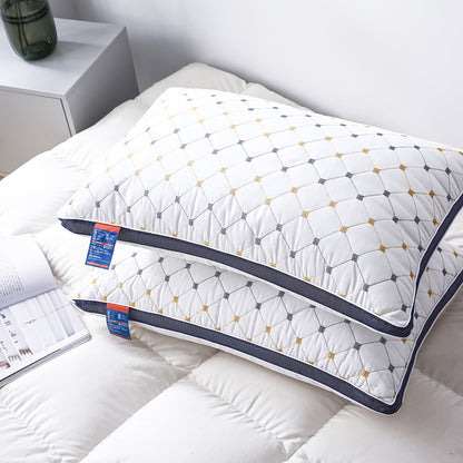 High Rebound Polyester Fibre Pillow 74x48cm Washable Bed Cushion