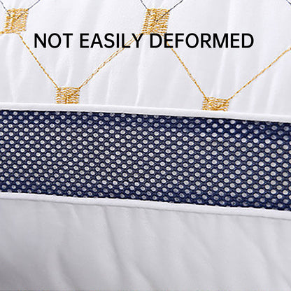 High Rebound Polyester Fibre Pillow 74x48cm Washable Bed Cushion