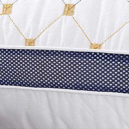 High Rebound Polyester Fibre Pillow 74x48cm Washable Bed Cushion